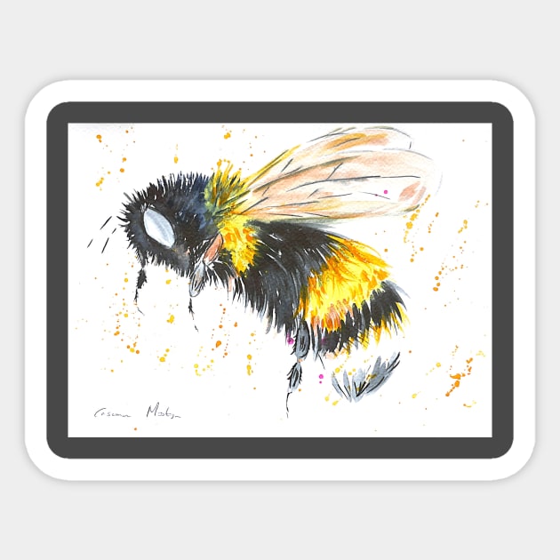 Bumble bee Sticker by Casimirasquirkyart
